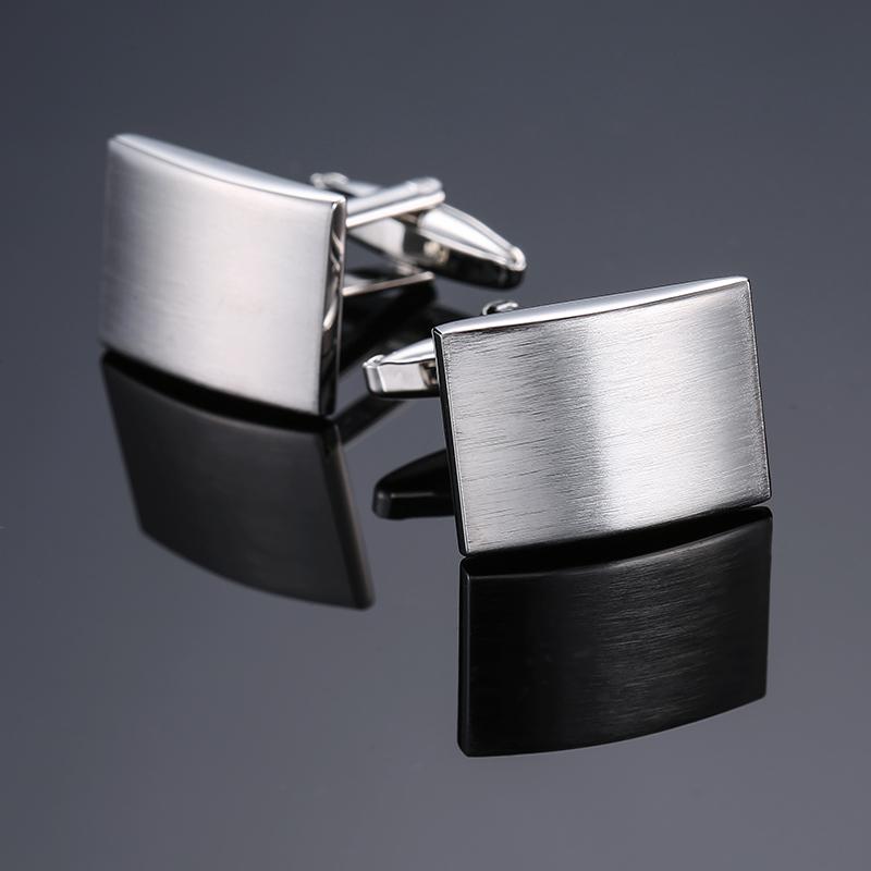 Classic Men's French Shirt Cufflinks High Quality Round Laser Metal Cuffs Buttons Business Suit Accessories, Jewelry Wholesale