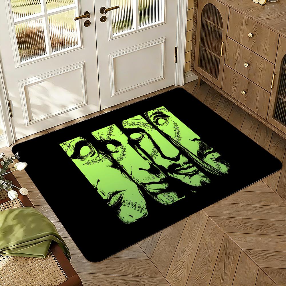 Type O Negative Anime Floor Mat Floor Mat Soft Flannel Non-Slip Door  Rug for Living Room