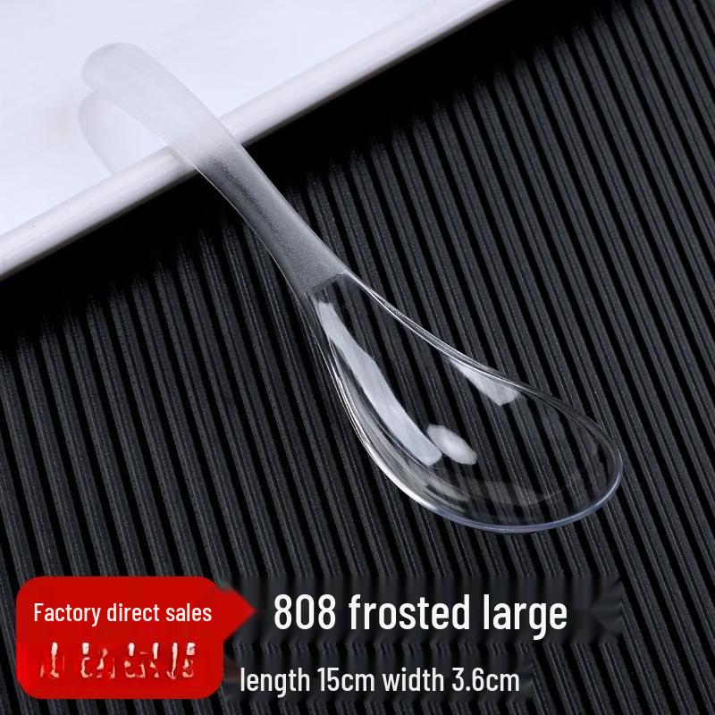

Disposable Transparent Plastic Takeaway Spoons