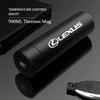 Isolerad Bilmugg 500ml Vattenmugg Kaffe Te Termos För GS IS LS500h ES260 ES300h RX350h NX260 UX260 LM LC RZ450e TX RC