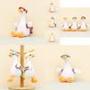 Cute White Goose Plush Toy Keychain Cartoon Duck Doll Backpack Accessory