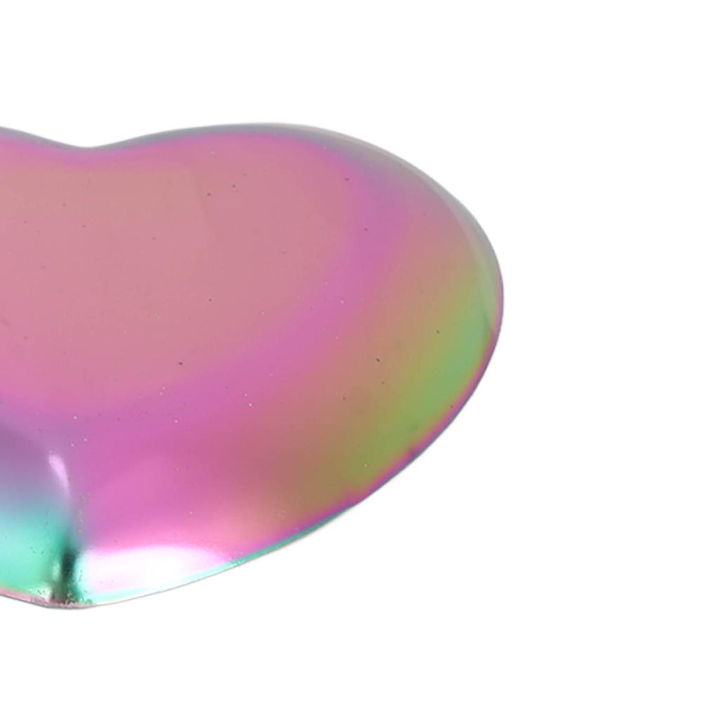 Nail Art Display Board Stainless Steel Heart Shape Cosmetic Makeup Manicure Tips Color Mixing