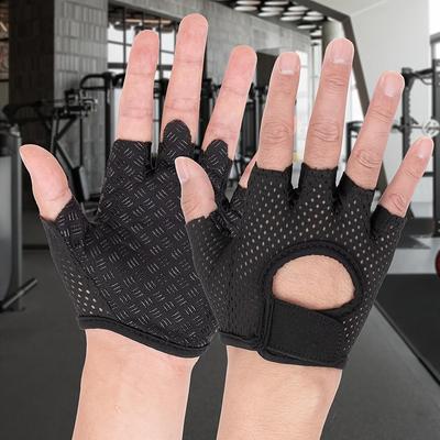Rękawiczki sportowe Oddychające Antypoślizgowe Rowerowe Bez palców Wędkarskie Rękawiczki na siłownię Fitness Podnoszenie ciężarów Joga Kobiety Mężczyźni Rękawiczki treningowe