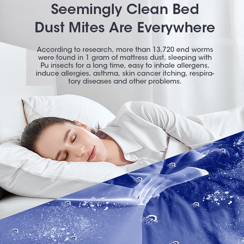 Cordless Handheld Mattress Vacuum Cleaner with 12000PA Suction Power Rechargeable Lithium-Ion Battery USB Charging for Mattresses Sofas Carpets