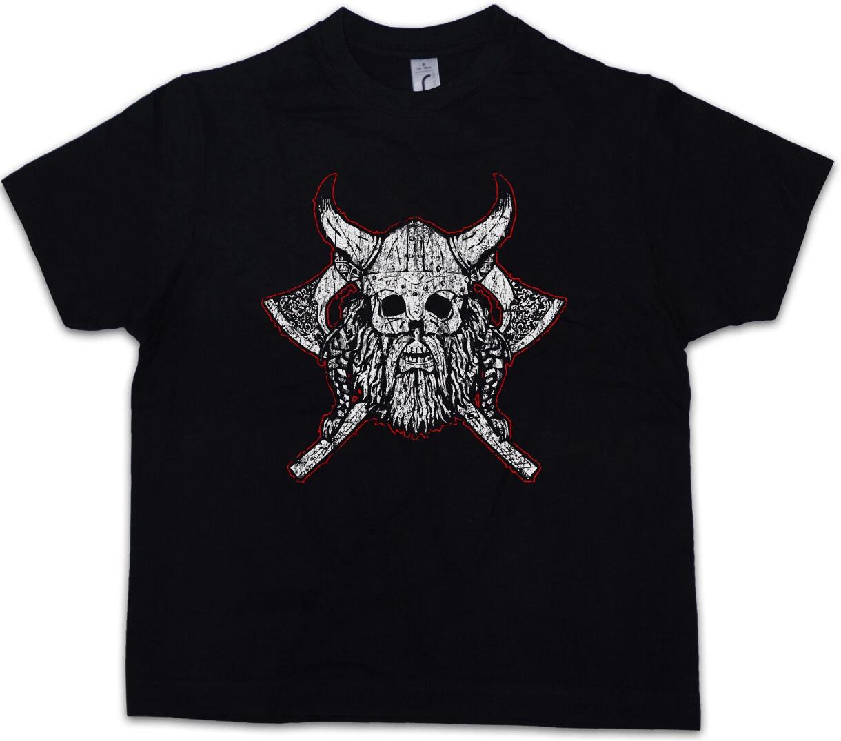 VIKING SKULL VII Kids Boys kids boys T-Shirt Runes Valhalla Odin Thor Vikings Vikings 110