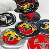 4pcs 56mm 60mm 65mm Car Wheel Center Emblem Hub Caps Stickers For 500 Punto Abarth Stilo Palio Bravo Doblo Aegea Strada