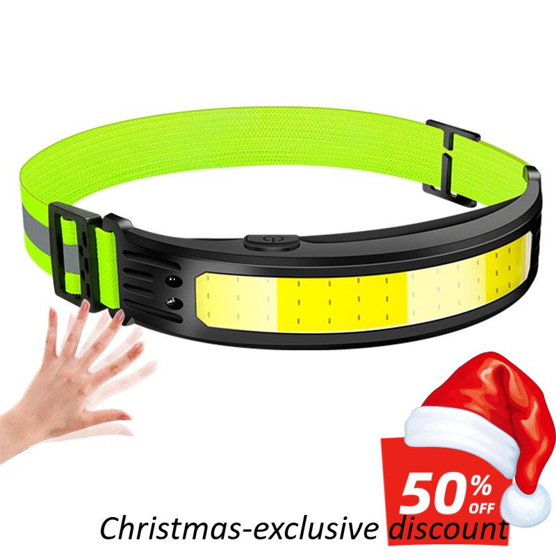 Sensor COB LED Headlamp Cap Clip Light USB Rechargeable Head Flashlight Built-in Battery Headlight Led Head for Fishing Camping