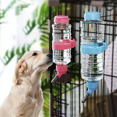 Bebedouro para cachorro tipo pendurado, garrafa de água para animais de estimação, bola rolante, alimentação automática de água para animais pequenos