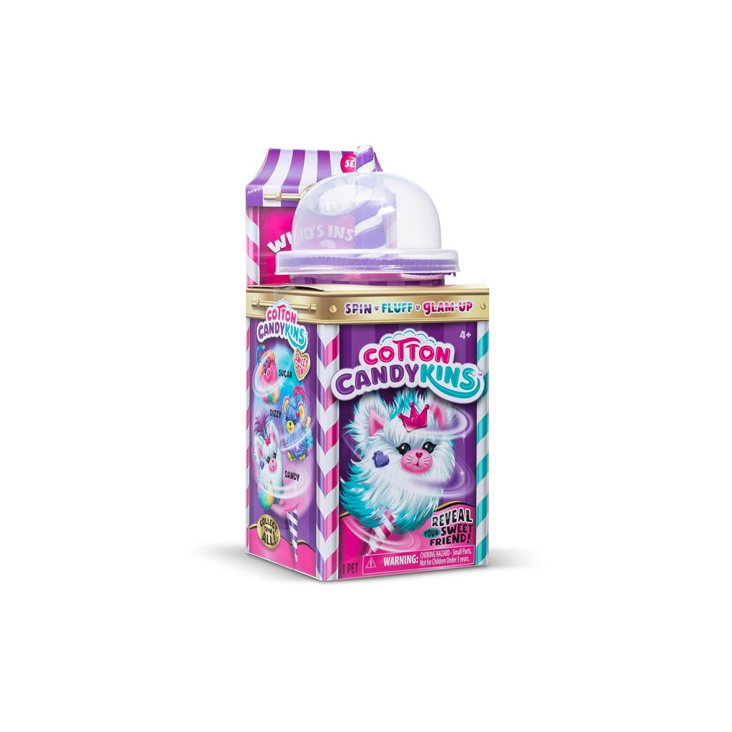 Cotton Candykin - Surprise Collectible Plush Furry Stuffed Animal for Girls and Boys, Kids and Toddlers, Surprise Toy