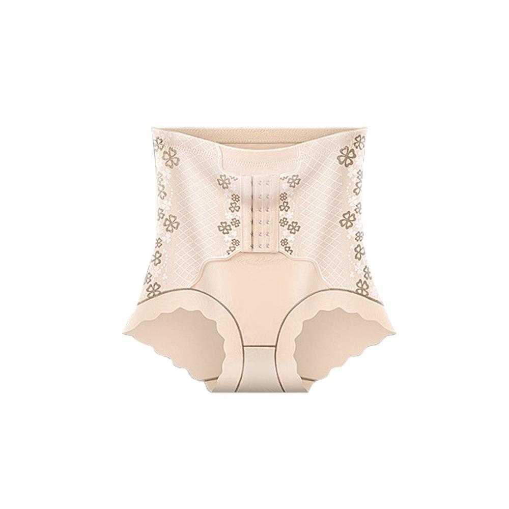 

Трусы-шорты с эффектом пуш-ап для ягодиц, с высокой талией, бесшовные, хлопковые, послеродовое корректирующее белье, послеродовое XL телесный