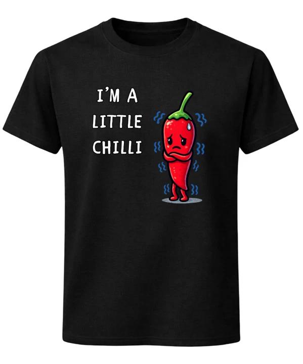 I’m a Little Chilli Funny T-Shirt Cute Red Chili Pepper Cartoon Graphic Tee XXXL