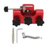 Red Chainsaw Sharpener Hand Crank Chainsaw Sharpening Jig Kit Portable Manual Chainsaw Sharpener
