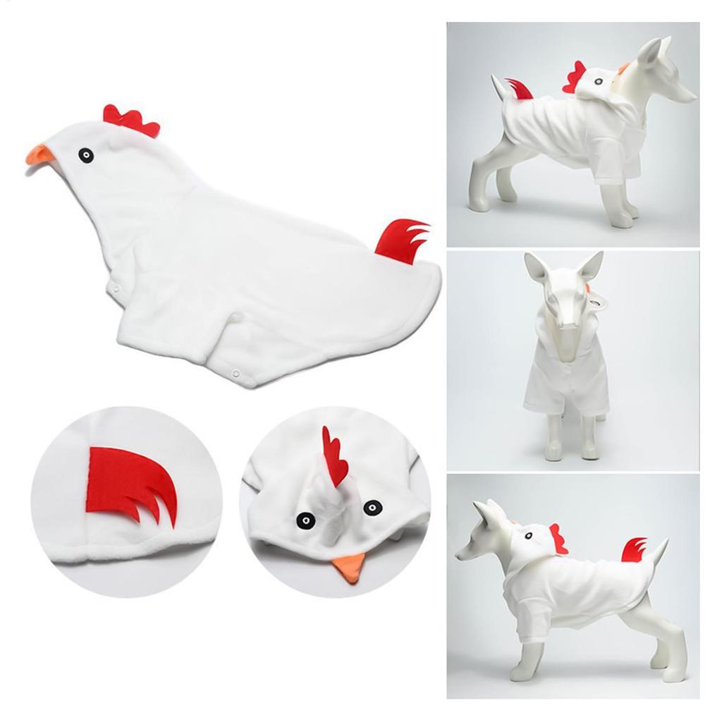 Fantasia de Frango para Cachorro Fantasias Fofas de Halloween Cachorro Pequeno Fantasia de Ação de Graças para Cachorro Médio Role Play Viagem em Casa Aniversário