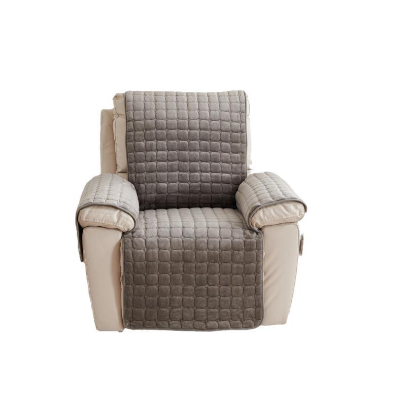 Winter Plush Solid Square Pet Sofa Slipcover Cozy Warm Integrated Sofa Seat Cover for Pets