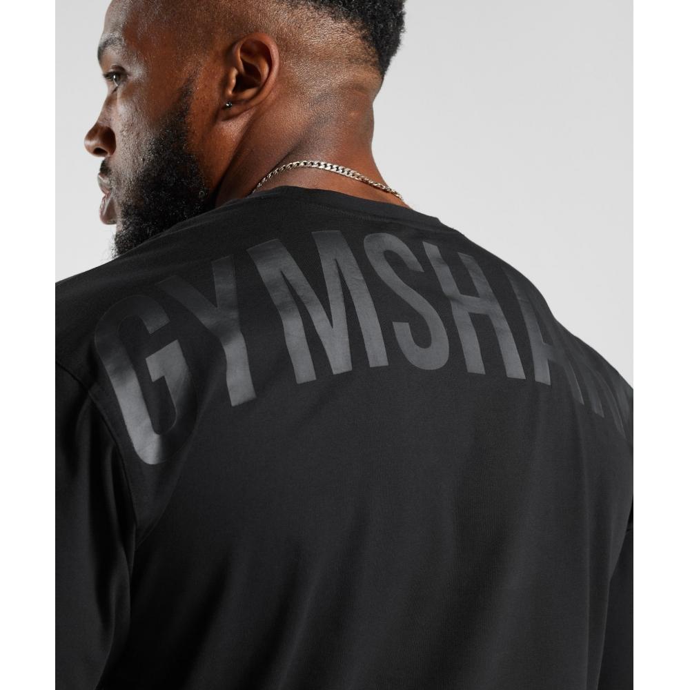 Gymshark Power T SHIRT Black A4a9q Bb2j
