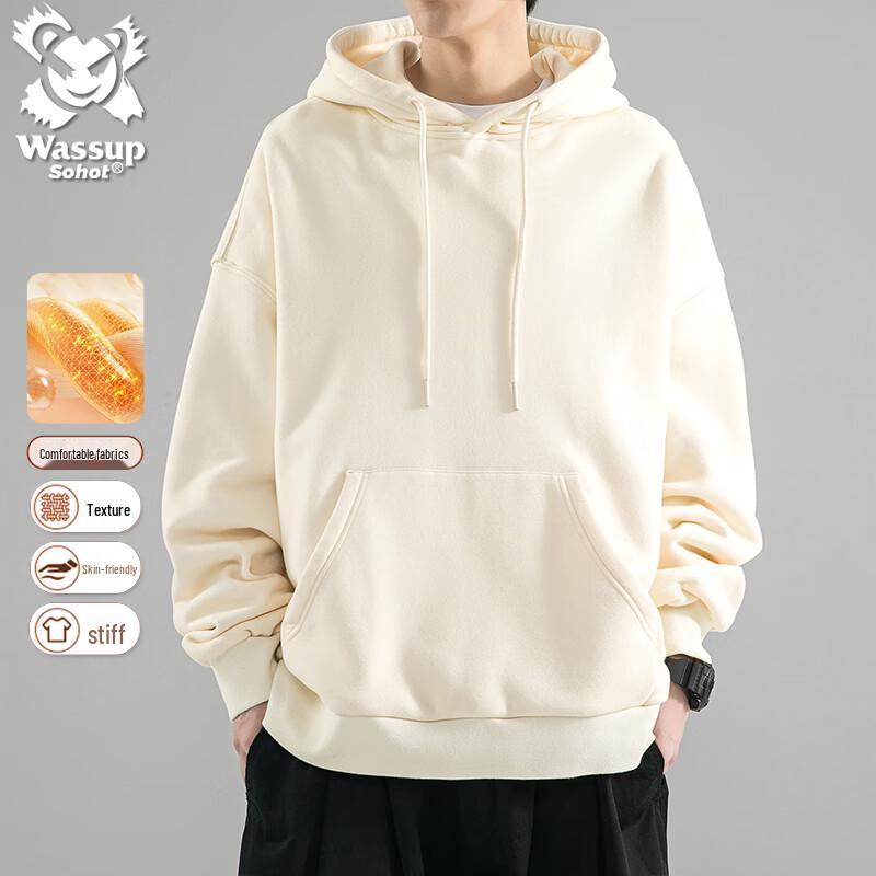 Wassup Sohot Men's Heavyweight Hooded Sweatshirt