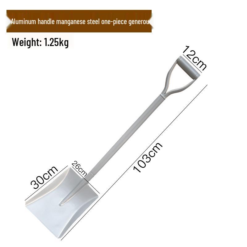 Manganese Steel Iron Shovel for Gardening - Heavy Duty Tool for Planting, Digging, and Outdoor Use