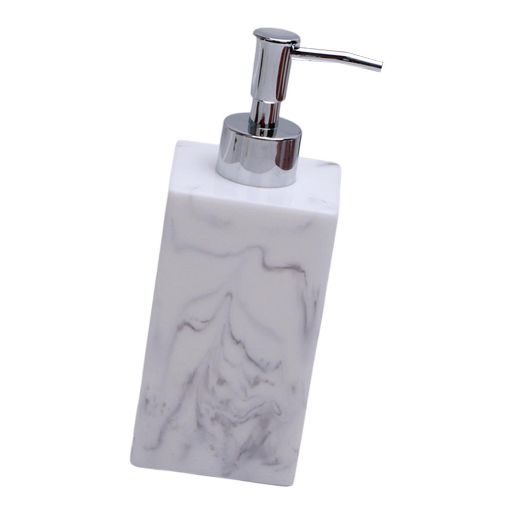 Soap Dispenser Bottle European Marble Pattern Liquid Pump Bottles Leakproof Travel Size