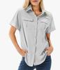 Quick-Dry Stretch Short-Sleeve Outdoor Shirt with Multi-Pocket, Breathable UV Protection