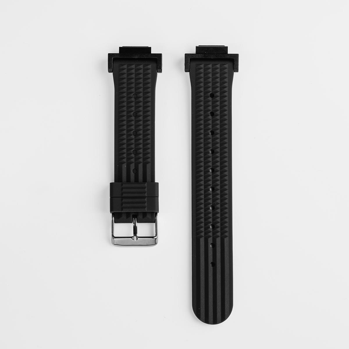 

FKM Rubber Waffle Watch Strap for Casioak GA2100 DW5600 5000 5030 Sports Bracelet Fast Release Watchbands Accessories чорний