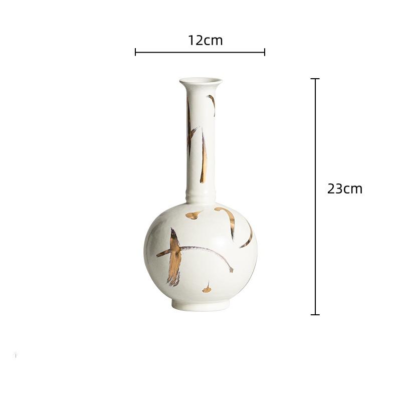 

Керамічна Ваза Вінтажна Порцелянова Пляшка Ручної Роботи Керамічний Горщик Ваза для Квітів Аксесуари для Квіткових Композицій Декор для Дому