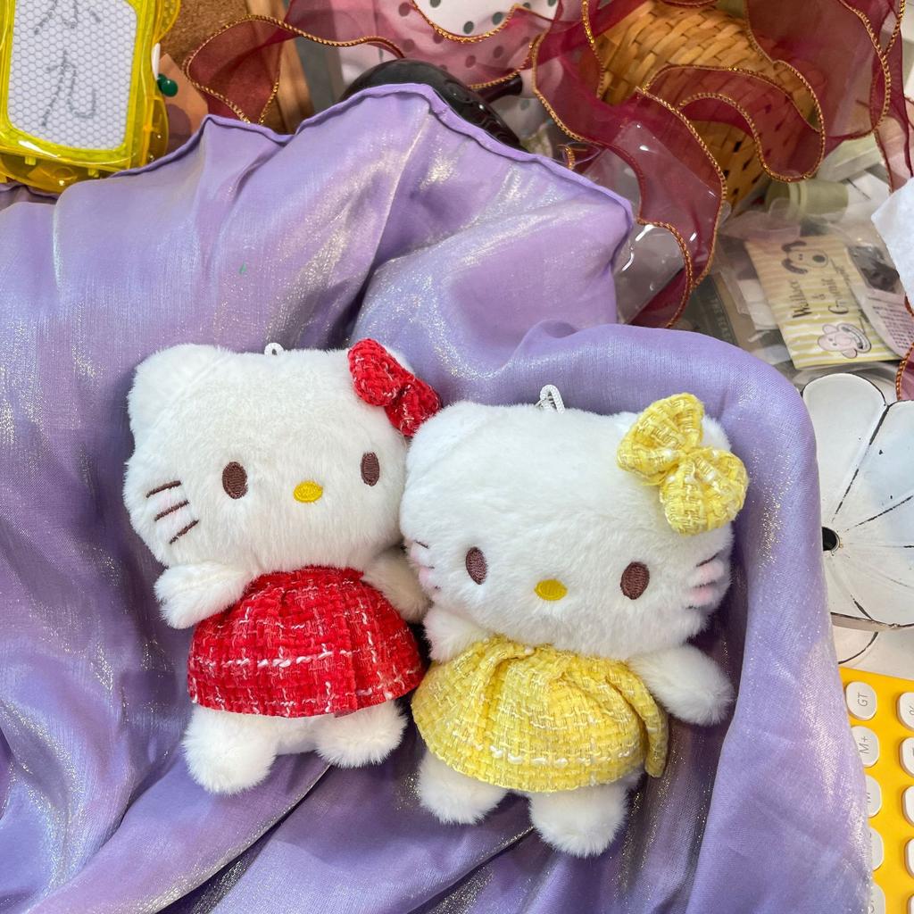 Cute Kitten Plush Keychain Bag Charm Creative Couple Gift Soft Cat Doll Pendant Accessory