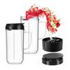 22 Oz Tall Cup with Flip Top To-Go Lid Replacement Part for Magic Bullet 250W MB1001 Blenders Cup Mug with Handle