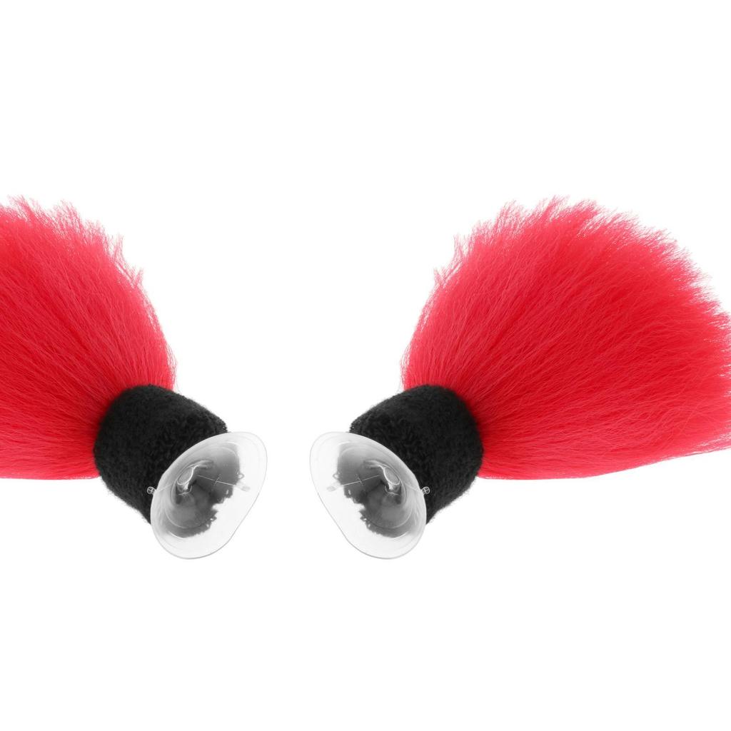 Motorcycle Ski Helmet Pigtails Braids with Suction Cup for Motorcycle Used for