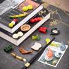 Ceramic Chopstick Holder Japanese Chopsticks Rest Vegetable Fruits Shape Fork Shelf Stand Kitchen Tableware Dining Table Decor