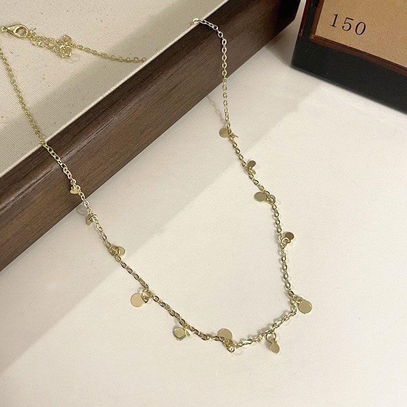 

Bohemian Style Stone Beads Necklace for Women Charm Mang Star Pendant Stacked Clavicle Chain Fashion Jewelry Gifts