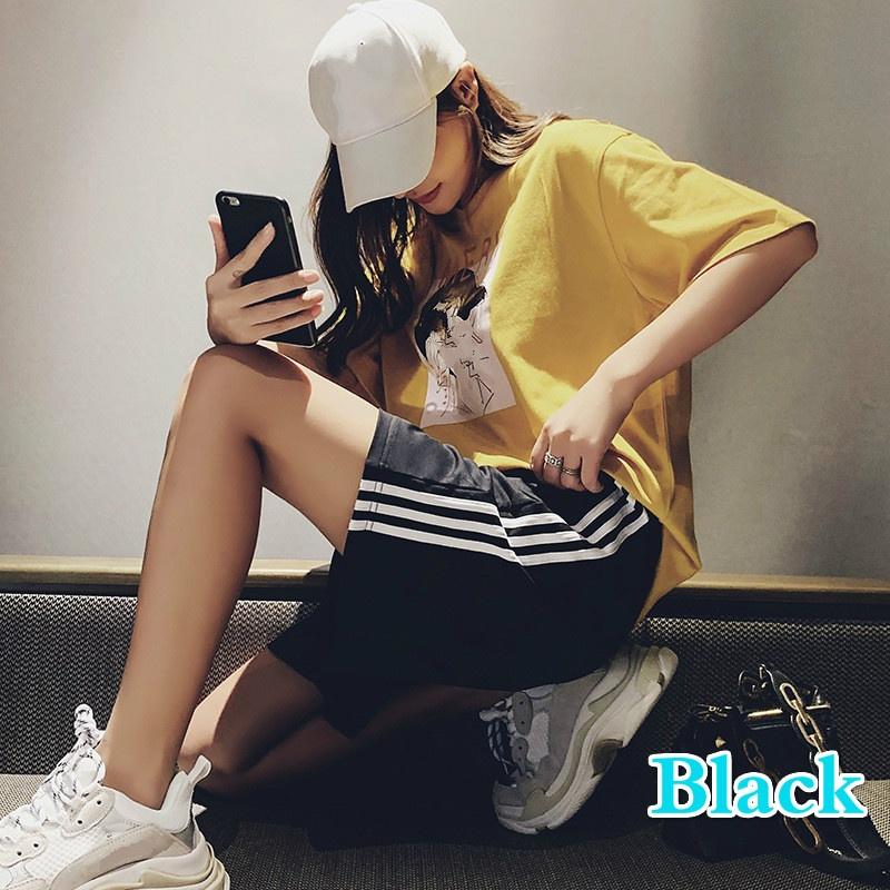 Dámské teplákové kalhoty Streetwear Široká noha Ležérní Baggy Letní šortky s vysokým pasem