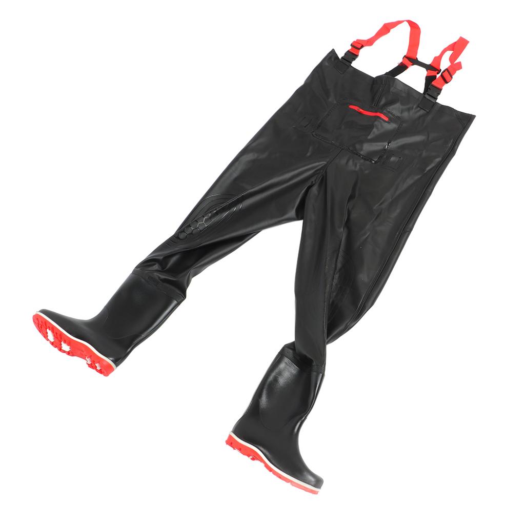Chest Wader PVC Lightweight Waterproof Fishing Wading Pants with Anti Slip Boots for Men Women 40 Size