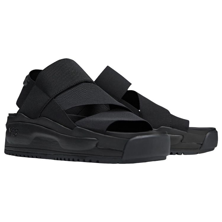 Y-3 Rivalry Sandal Mesh Fabric Cross Strap Fashion Slide Unisex Sandals Black FZ6401