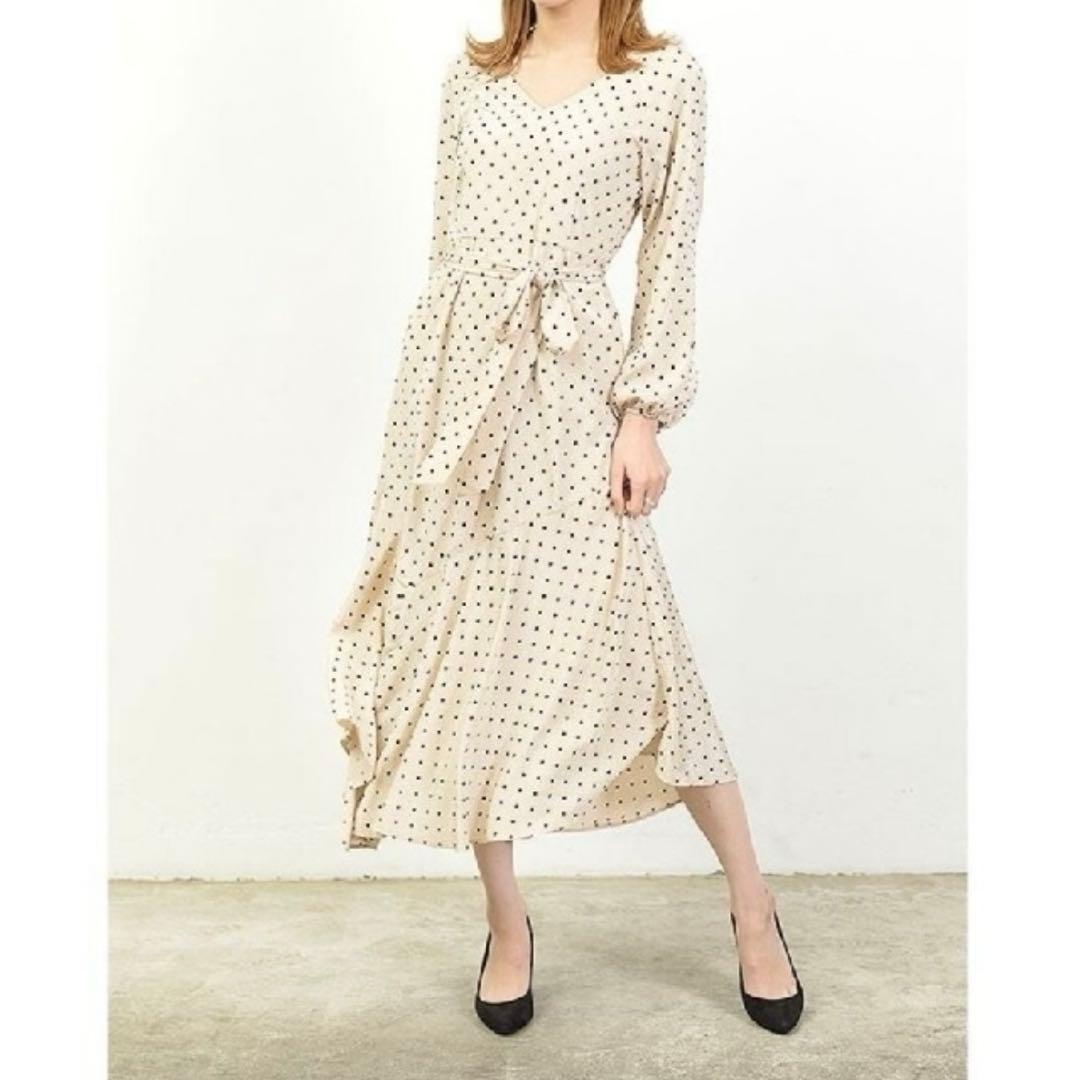 New Lily Brown Trump Pattern Hem Dress Mermaid Ivory