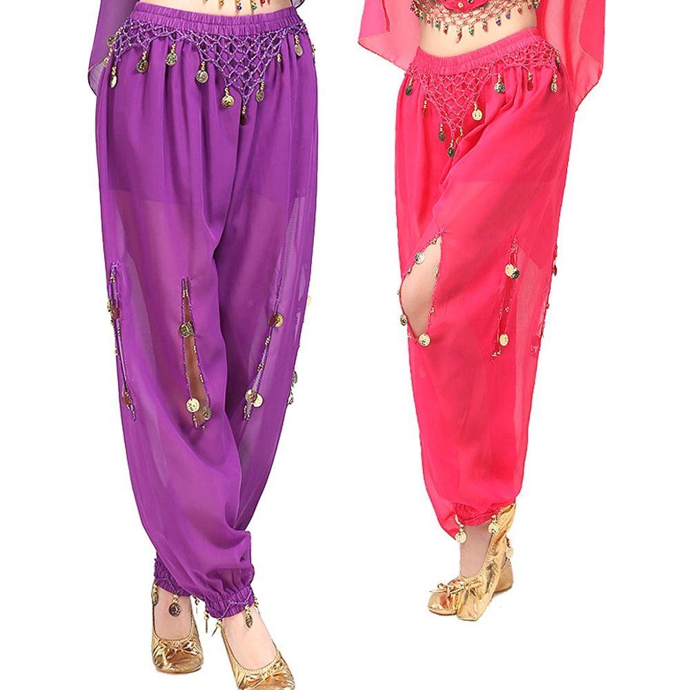 Belly Dance Accessories Shining Sequins Show Costumes Belly Dancing Pants Dancing Trousers Bloomers