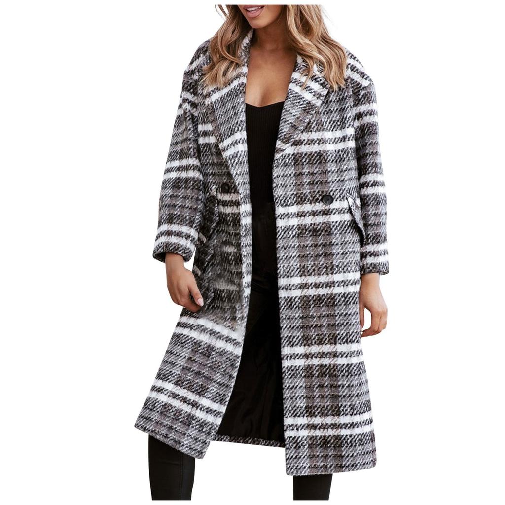 Women's  And Winter Casual Thickening Warm Long-sleeved Mid-length Coat