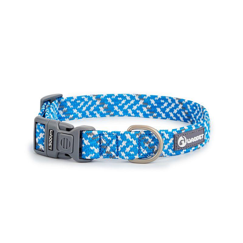 

Waopet Dog Collar Cross-Border Outing Pet Supplies Dog Leash Rope Hand Holding Rope Pet Collar Collar Combination XS [2-8kg]] Impact Blue
