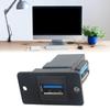 Two Sideds USB 3.0 Square Flush Mount Adapter 5Gbps Charging Port Back Front Access For Computers Externals Drive