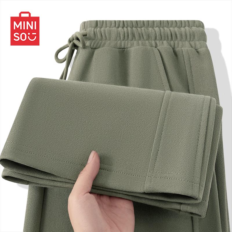 

MINISO Men s American Style Cotton Casual Straight-Leg Trousers 2XL