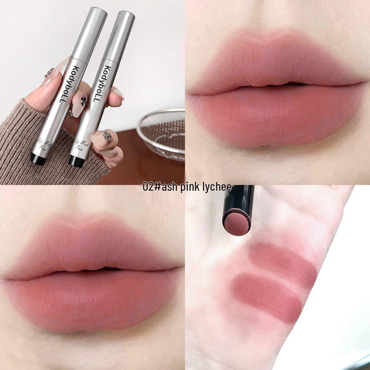 

KodyboLL Soft Matte Lip Mud Pen: Velvety Mist, Conceals Lip Lines, Easy Blend, Autumn/Winter Lip Glaze.