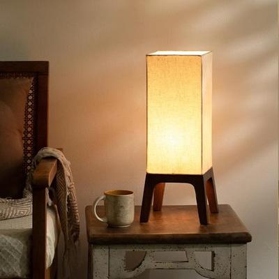 Wooden Table Lamp for Bedroom Bedside Lamp  Eco- Friendly Table Lamp for Living Room Sustainable Home Décor Items Bedroom Décor
