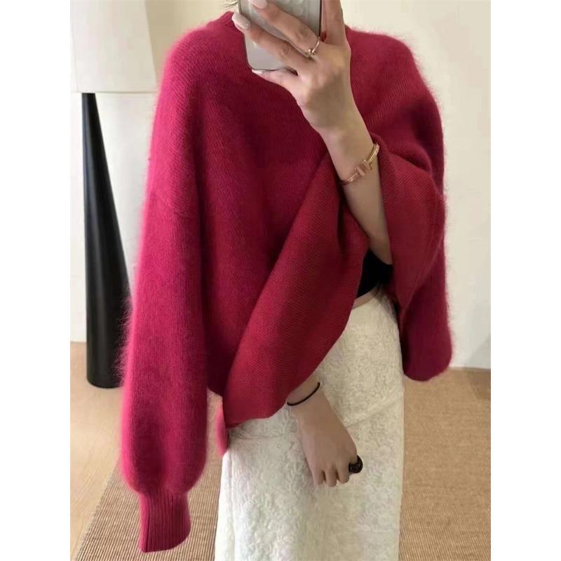 Loose Mid-length Sweater Pullover Top