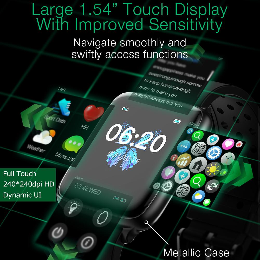 Buy The BlitzWolf BW-HL1Pro smartwatch with a 1.54 inch screen, IP68 water  protection, a pulsometer and a step counter at affordable prices — free  shipping, real reviews with photos — Joom