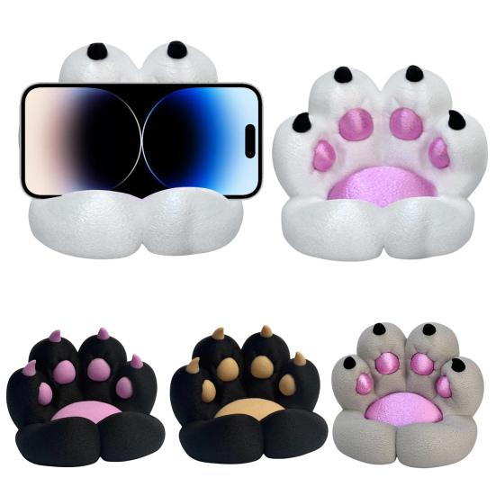3D Printed Cat Paw Ornament Mobile Phone Holder Kitten Claw Figurine
