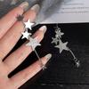 Women Long Tassel Five Pointed Star Fashion Drop Earrings Personalized Ear Jewelry