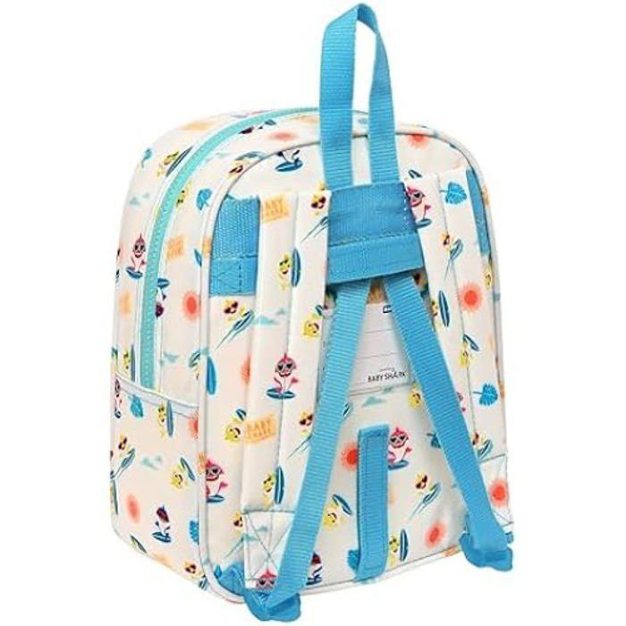 Sac à dos - SAFTA - BABY SHARK SURFING - Bleu et blanc - 22 x 10 x 27 cm - Pratique et polyvalent