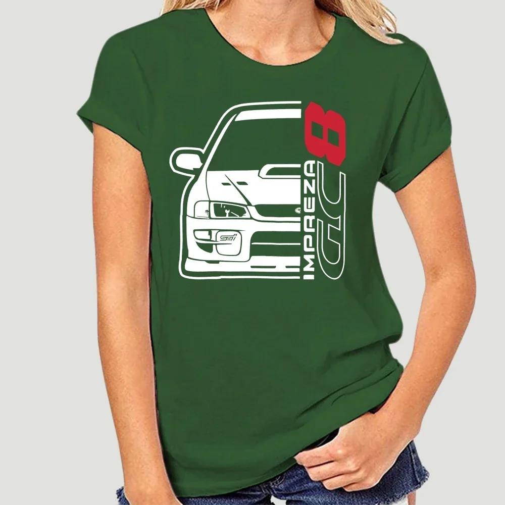 New Men T Shirt Fashion Men Brand Fitness Slim Fit Japan Car Impreza Gc8 T-Shirt Printing Shirt Men Cotton Tees Streetwear 3511X