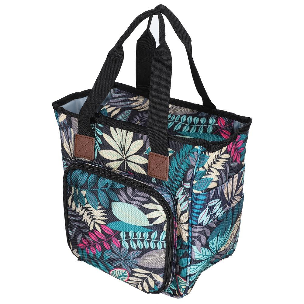Portable Design Knitting Tote Bag Large Capacity Crochet Organizer Bag For Crocheter