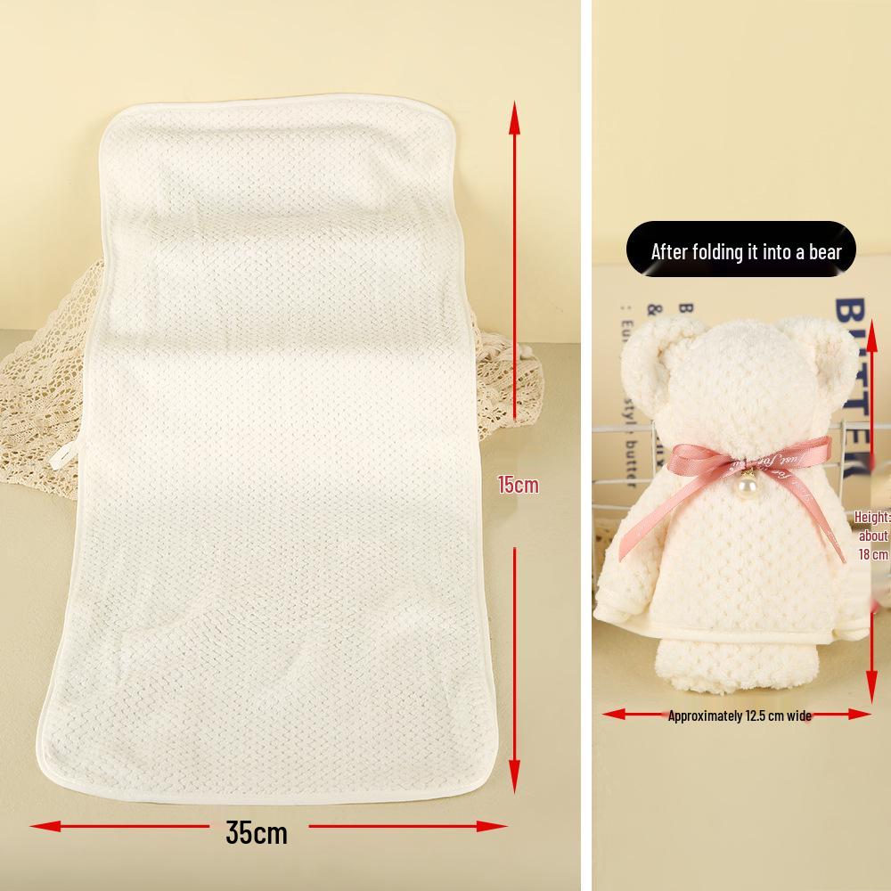 Little Bear Coral Fleece Towel Wedding & First Birthday Gift Box