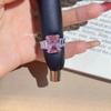 Xiaohongshu-Recommended Classic Pink Moissanite Square Diamond Ring